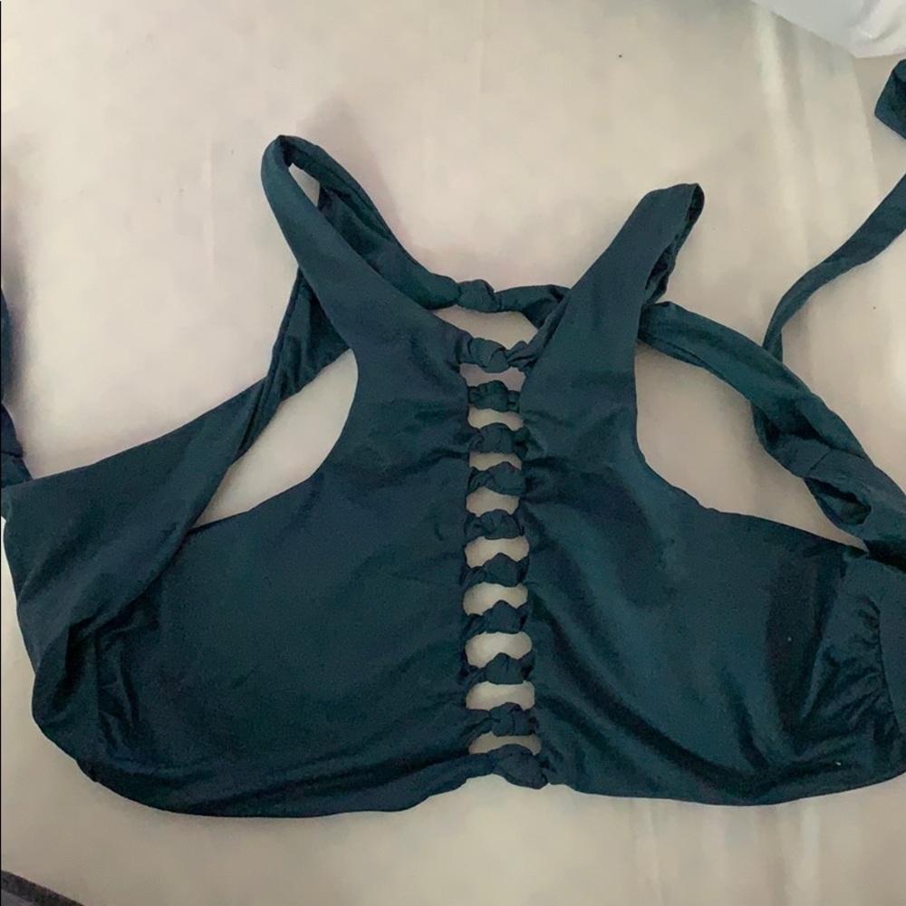 Teal bikini top